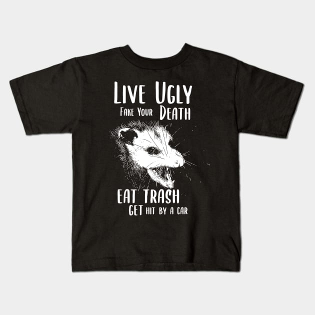 OPOSSUM  Eat Trash Kids T-Shirt by Tamie